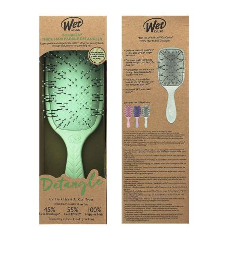 Wet Brush Go Green Thick Hair Paddle Detangler kefa na vlasy