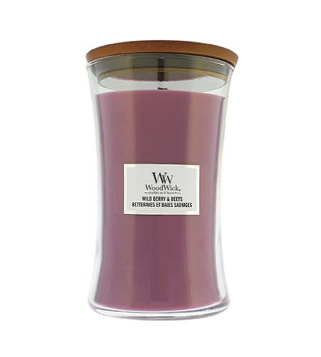WoodWick Wild Berry & Beets vonná sviečka s dreveným knôtom 609,5 g