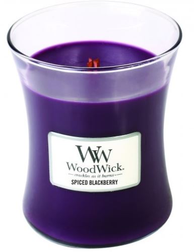 WoodWick Spiced Blackberry vonná sviečka s dreveným knôtom 275 g