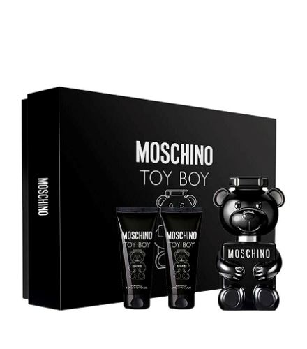 Moschino Toy Boy darčeková sada pre mužov parfumovaná voda 50 ml + sprchový gél 50 ml + balzam po holení 50 ml