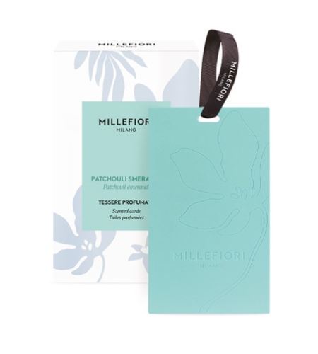 Millefiori Patchouli Smeraldo voňavá karta 3 ks