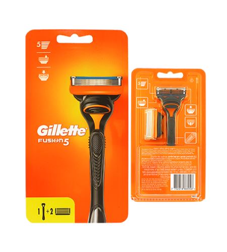 Gillette Fusion strojček na holenie + náhradná hlavica 1 ks + 2 ks