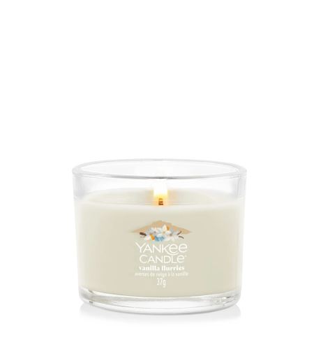 Yankee Candle Vanilla Flurries votivná sviečka v skle 37 g