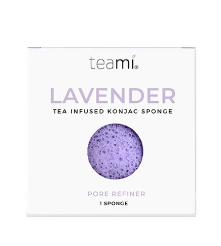Teami Lavender Tea Infused Konjac Sponge umývacia hubka na tvár