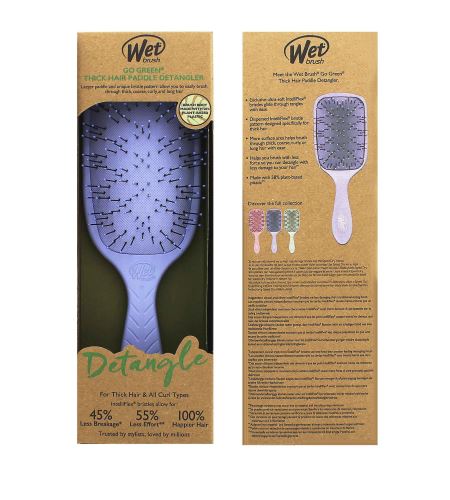 Wet Brush Go Green Thick Hair Paddle Detangler kefa na vlasy