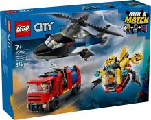LEGO® City 60462 Remix: Helikoptéra, hasičské auto a ponorka (4)