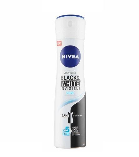 Nivea Invisible Black & White Pure antiperspirant v spreji 150 ml