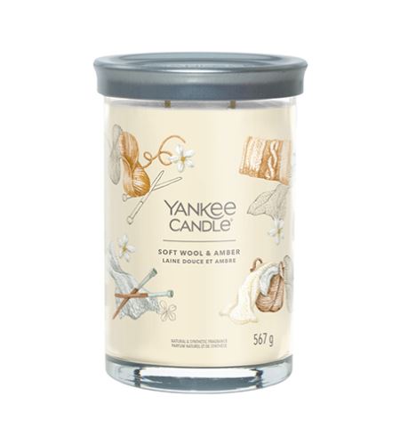 Yankee Candle Soft Wool & Amber signature tumbler velký 567 g