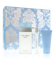 Dolce &amp; Gabbana Light Blue darčeková sada pre ženy toaletná voda 100 ml + telový krém 50 ml + toaletná voda 10 ml