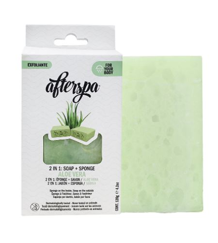 AfterSpa Aloe Vera Soap Sponge multifunkčná mydlová huba 120 g