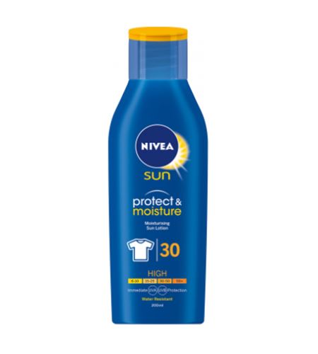 Nivea Sun Protect & Moisture mlieko na opaľovanie SPF 30 200 ml