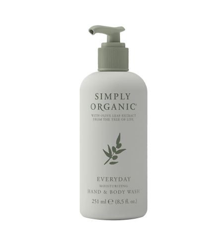 Simply Organic Everyday Moisturizing Hand & Body Wash hydratačný sprchový gél na ruky a telo 251 ml