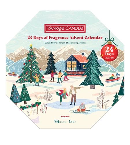 Yankee Candle 24 Days of Fragrance Advent Calendar 2025 adventný kalendár veniec
