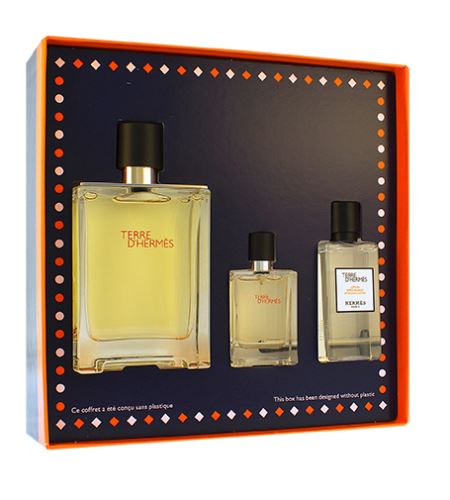 Hermes Terre d'Hermes darčeková sada pre mužov toaletná voda 100 ml + toaletná voda 12,5 ml + po holení 40 ml