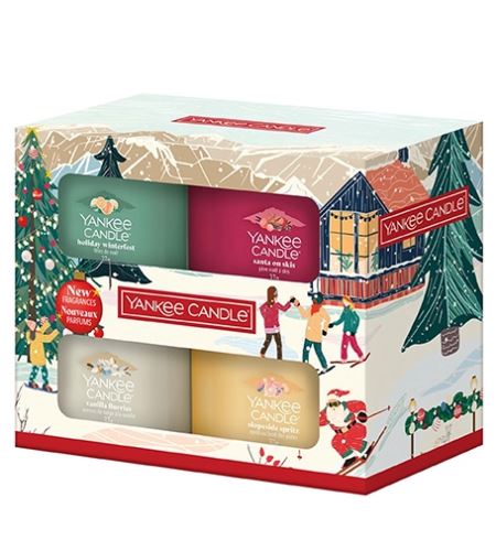 Yankee Candle Apres Ski votivná sviečka v skle 4x37 g