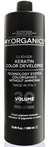 MY.ORGANICS Keratin Color Developer 30Vol farba 1000 ml