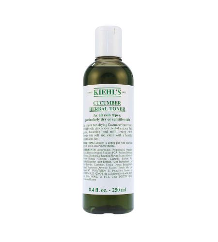 Kiehl's Cucumber Herbal Alcohol-Free Toner tonikum na suchú a citlivú pleť 250 ml
