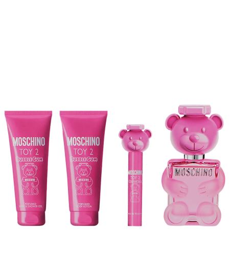 Moschino Toy 2 Bubble Gum Darčeková sada pre ženy toaletní voda 100 ml + tělové mléko 100 ml + sprchový gel 100 ml + toaletní voda 10 ml