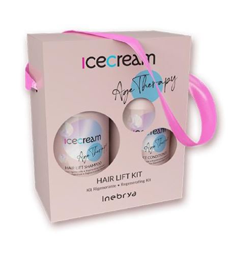 Inebrya Ice Cream Age Therapy Hair Lift Kit darčeková sada regeneračný šampón 300 ml + regeneračný kondicionér 300 ml
