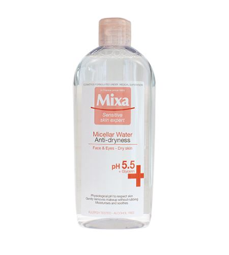 Mixa Anti-Dryness micelárna voda proti vysušovaniu pleti 400 ml