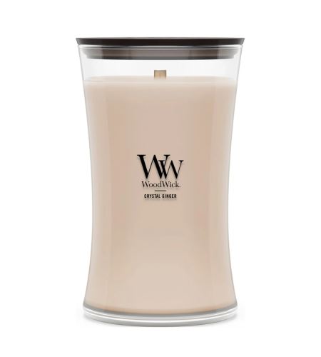WoodWick Crystal Ginger vonná sviečka s dreveným knôtom 609,5 g