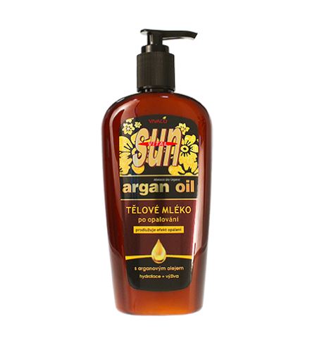 Vivaco SUN Argan Oil mlieko po opaľovaní s organickým arganovým olejom 300 ml