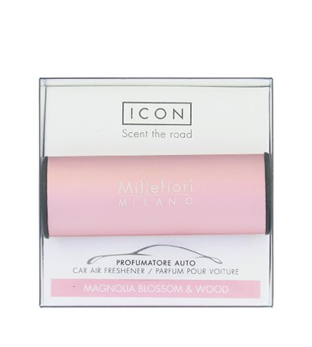 Millefiori Icon Classic Magnolia Blossom & Wood vôňa do auta růžová
