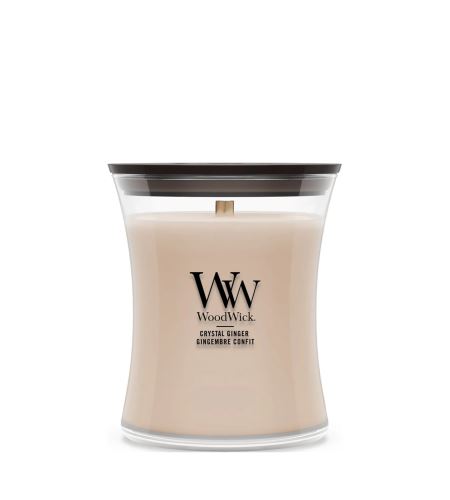 WoodWick Crystal Ginger vonná sviečka s dreveným knôtom 275 g