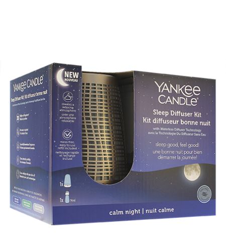 Yankee Candle Sleep Diffuser Kit vonný difuzér pro klidný spánek     bronzový