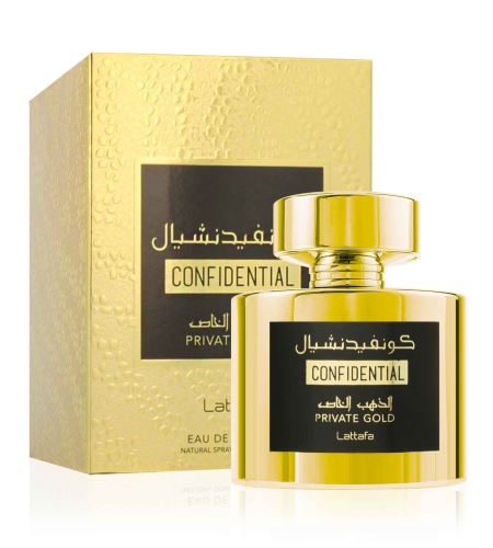 Lattafa Confidential Private Gold parfumovaná voda unisex 100 ml