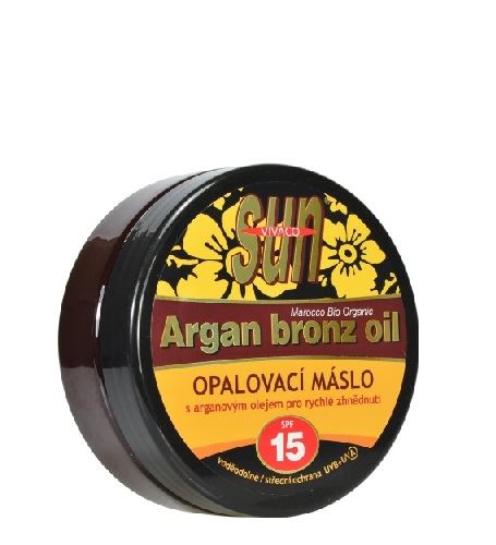 Vivace SUN Argan Bronz Oil opaľovací maslo s bio arganovým olejom SPF 15 200 ml