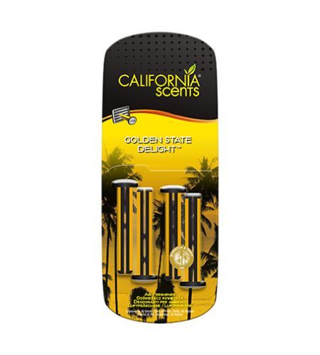 California Scents Vent Stick Golden State Delight vôňa do auta 4 ks