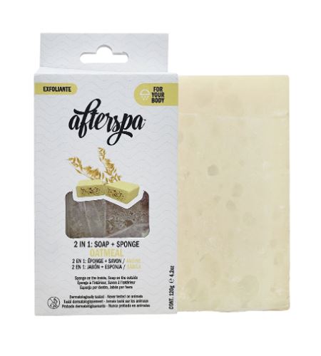 AfterSpa Oatmeal Soap Sponge multifunkčná mydlová huba 120 g