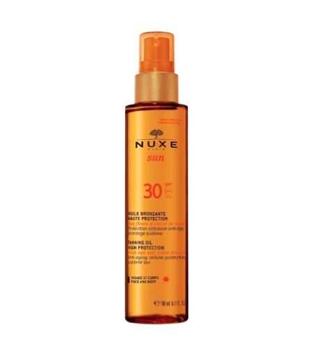 Nuxe Sun bronzujúci olej na opaľovanie na tvár a telo SPF 30 150 ml