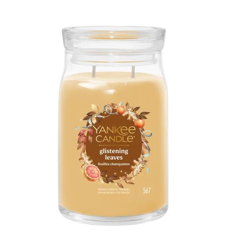 Yankee Candle Glistening Leaves podpisová sviečka veľká 567 g