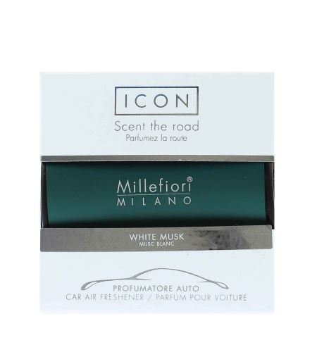 Millefiori Icon Classic White Musk vôňa do auta zelená
