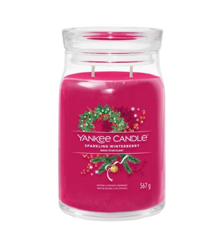 Yankee Candle Sparkling Winterberry signature sviečka veľká 567 g