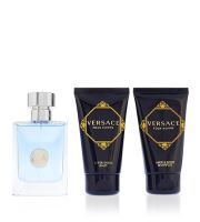 Versace Pour Homme darčeková sada pre mužov toaletná voda 50 ml + balzam po holení 50 ml + sprchový gél 50 ml (1)