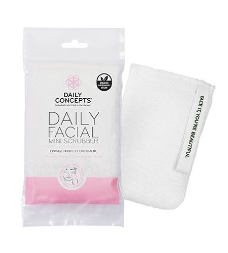 Daily Concepts Daily Facial Mini Scrubber peelingové rukavice na tvár