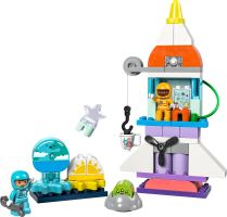 LEGO® DUPLO® 10422 Vesmírne dobrodružstvo s raketoplánom 3 v 1 (1)