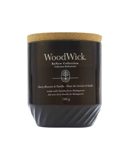 WoodWick ReNew Cherry Blossom & Vanilla sviečka stredná 184 g