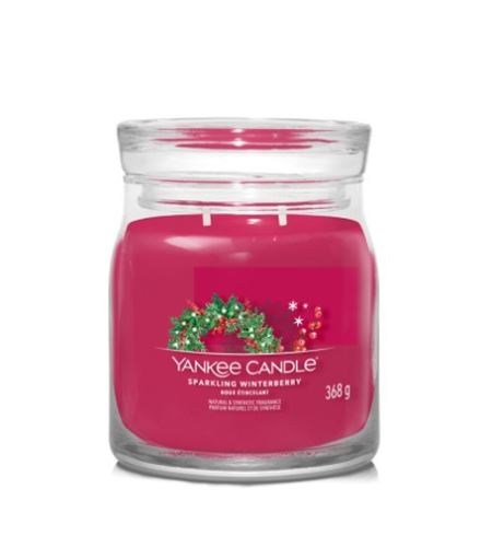 Yankee Candle Sparkling Winterberry signature sviečka stredná 368 g