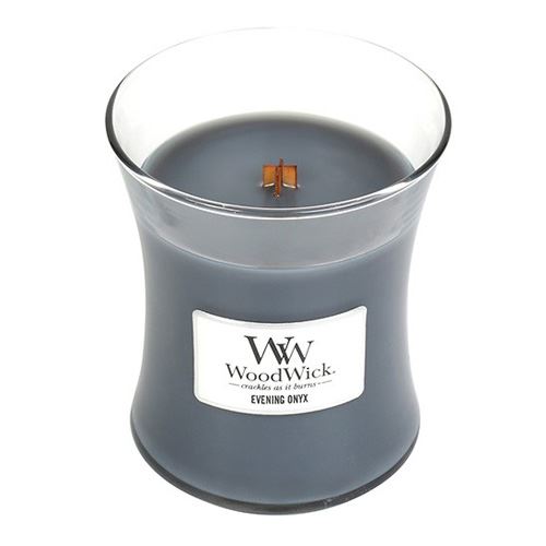 WoodWick Evening Onyx vonná sviečka s dreveným knôtom 275 g