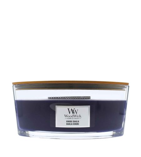 WoodWick Hinoki Dahlia vonná sviečka s dreveným knôtom 453,6 g