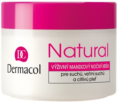 Dermacol Natural Almond výživný noční krém na suchou a citlivou pleť 50 ml