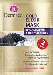Dermacol Gold Elixir omladzujúca pleťová maska 16 ml