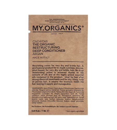 MY.ORGANICS Restructuring Kondicionér 7 ml vzorek