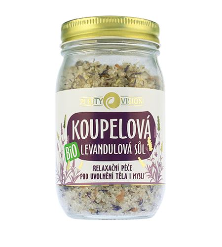 Purity Vision Bio Levanduľová kúpeľová soľ 400 g
