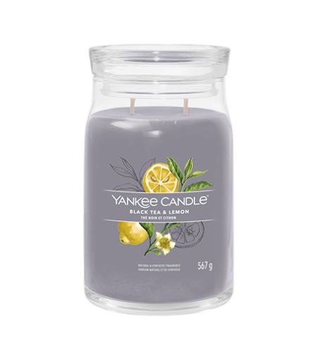 Yankee Candle Black Tea & Lemon signature sviečka veľká 567 g
