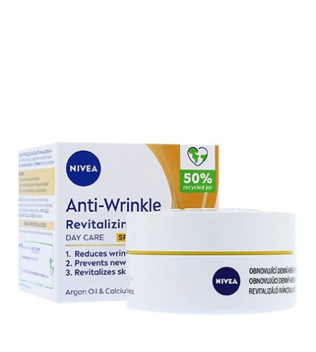 Nivea Anti-Wrinkle Revitalizing obnovujúci denný krém proti vráskam 55+ 50 ml